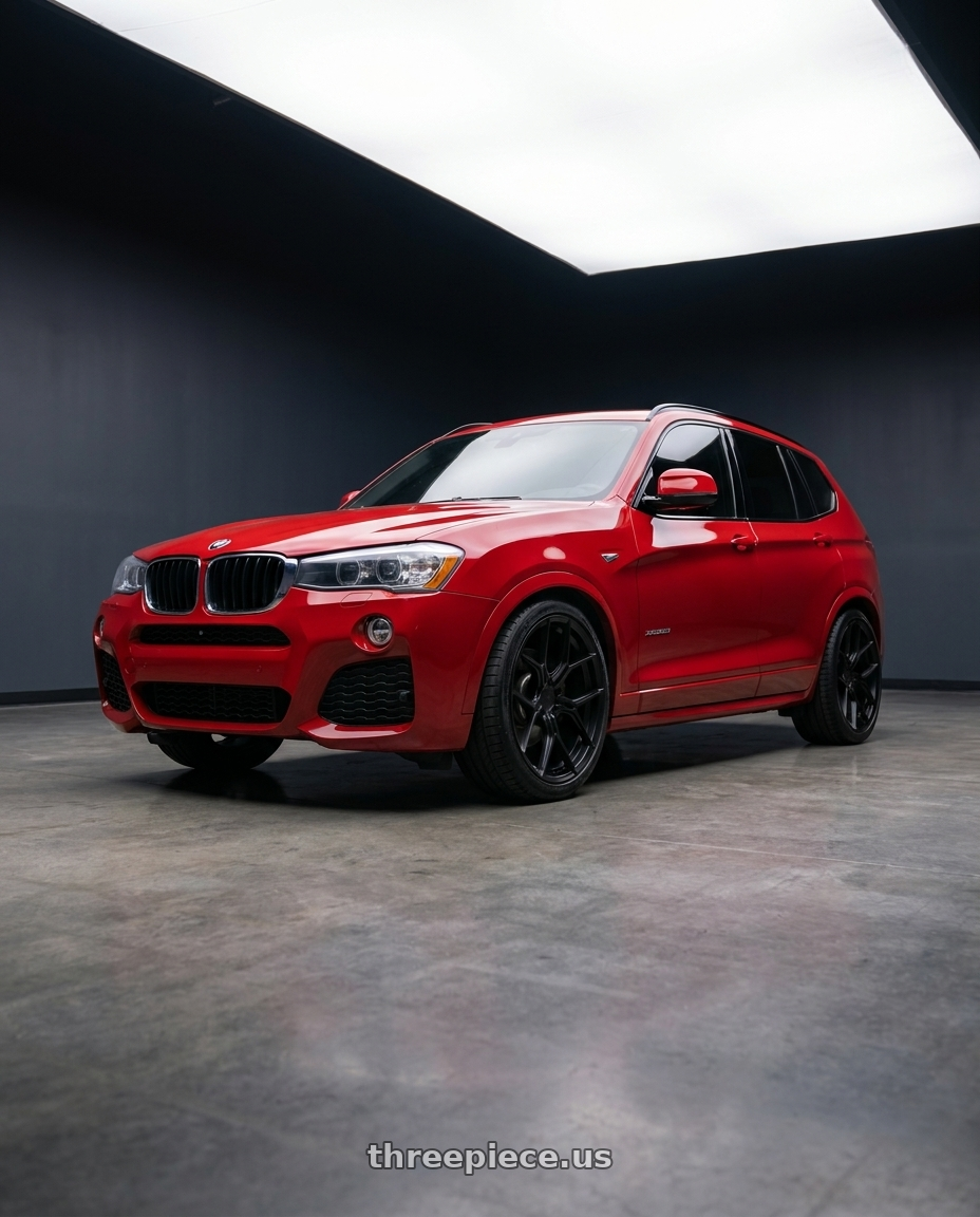 2017 x3 Msport with Asanti Black ABL-37 MONARCH 5X115 20X9 +15 SATIN BLACK wheels