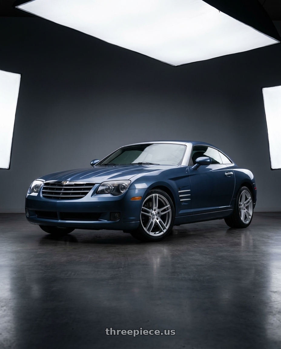 2007 chrysler crossfire with MRR GF5 5x112 18x8.5  +35 Silver Machine Face wheels