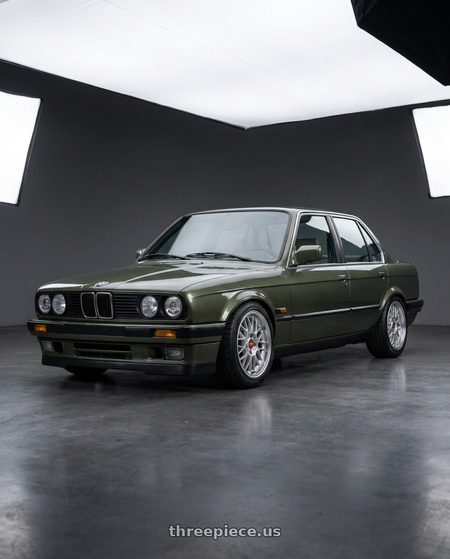 1987 e30 early model with BBS RG-F 4x100 15x7 +33 Sport Silver wheels