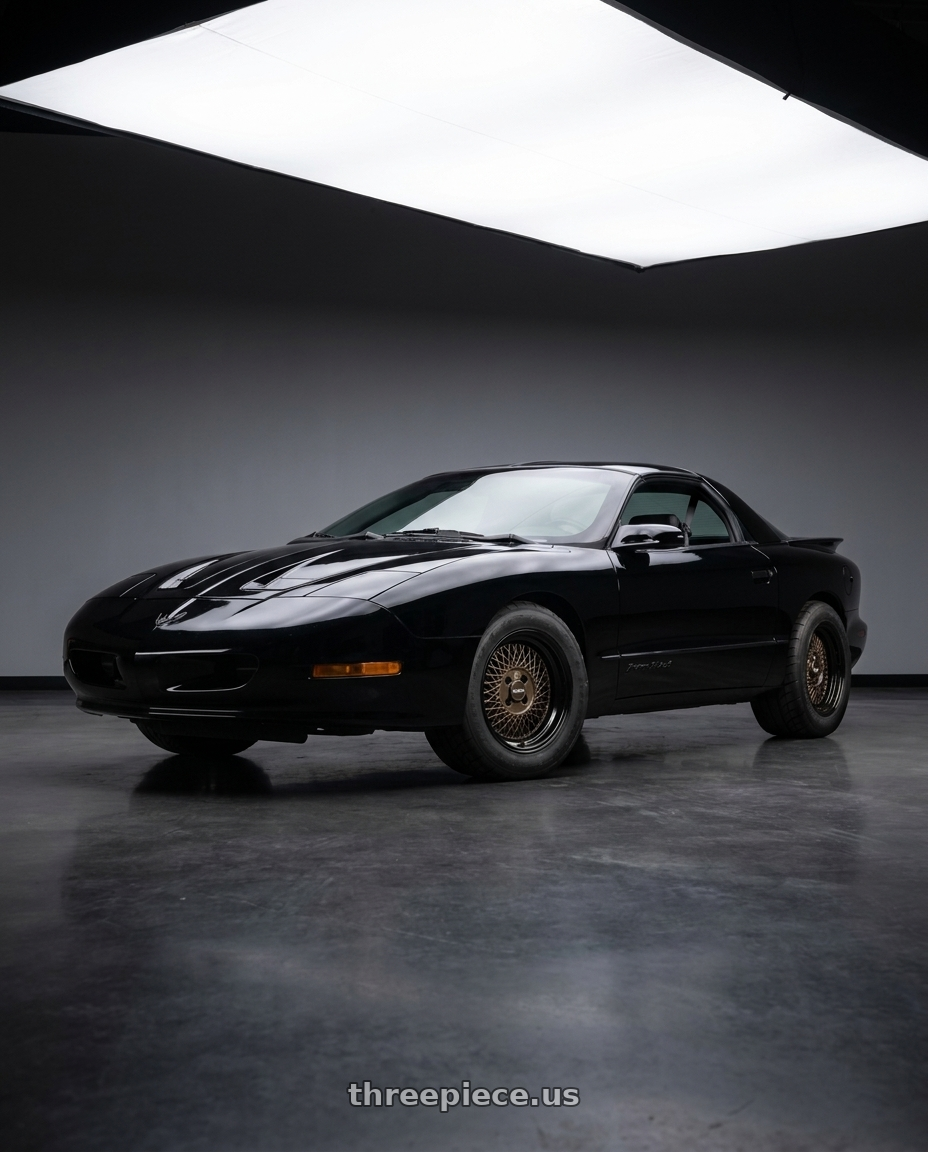 1994 Pontiac firebird formula with Klutch SL1 4x100 16x8  +20 Bronze Black Lip wheels