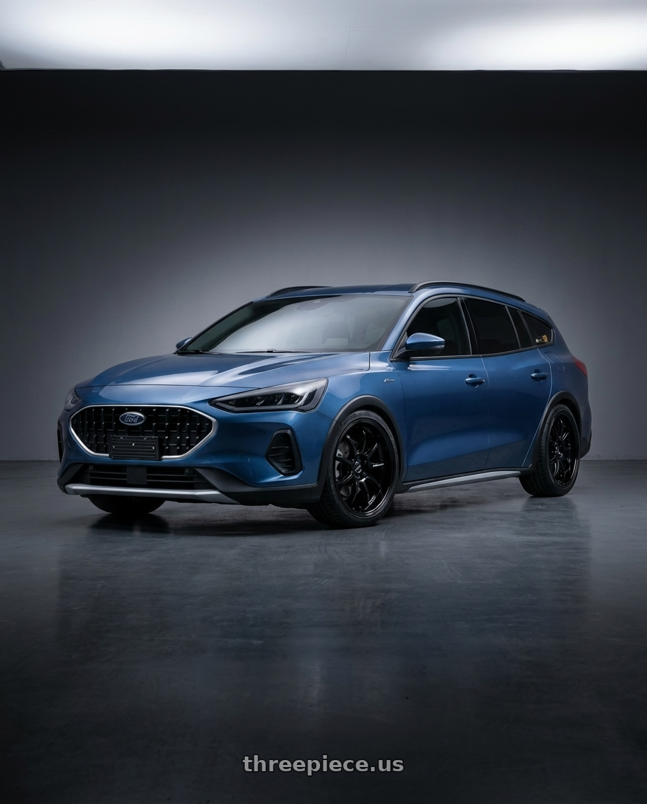 2023 ford activewagon with Work Emotion D9r 5x100 18x7.5 +47 Black wheels