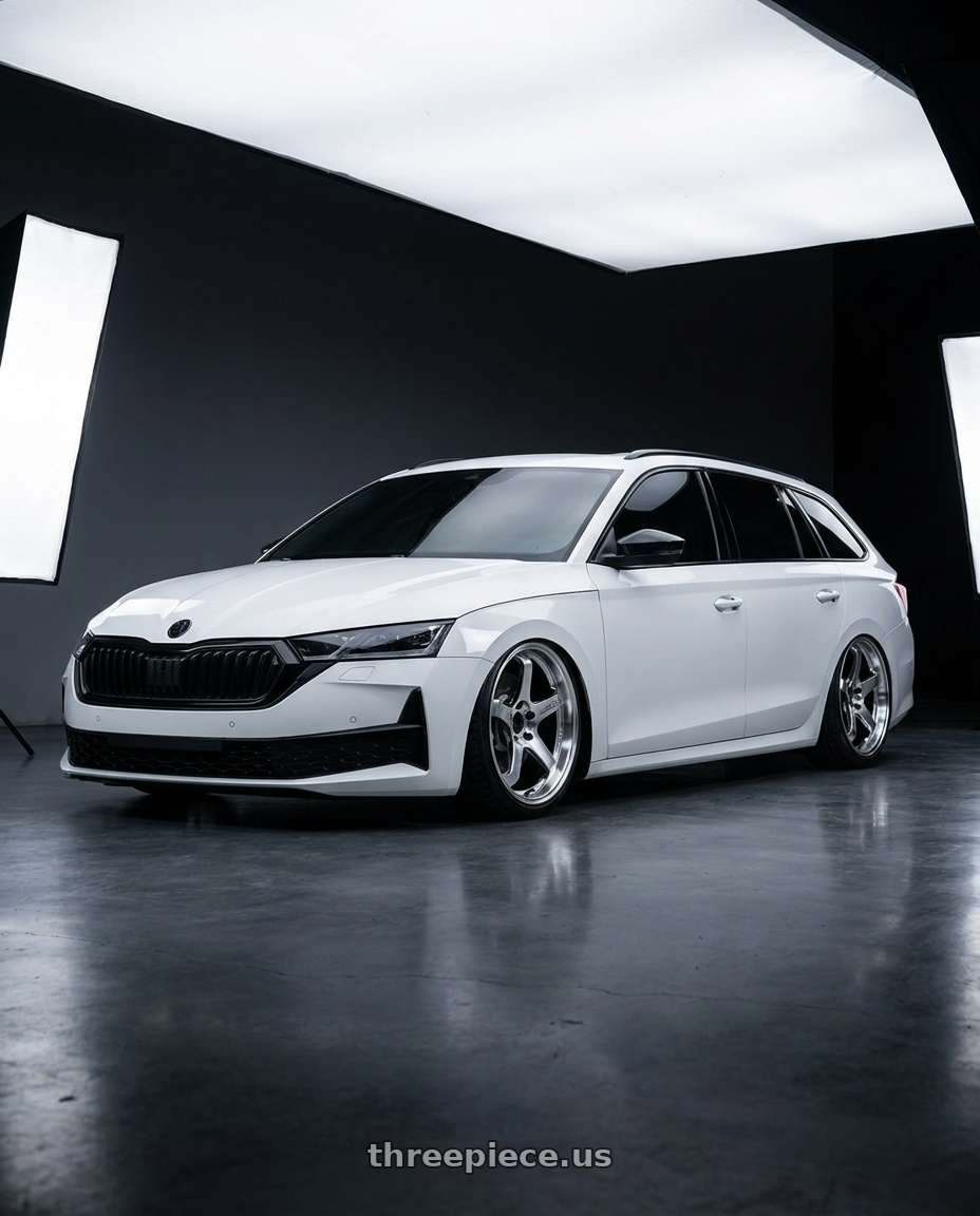 2025 SKODA OCTAVIA with Advan Racing GT BEYOND-R 5x114.3 18x8.5 +37 MACHINING & DIAMOND CUTTING wheels