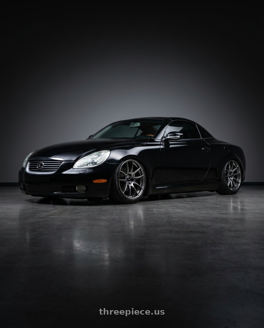 2005 lexus sc430 with Vors TR4 5x114.3 18x9.5  +22 Hyper Black wheels