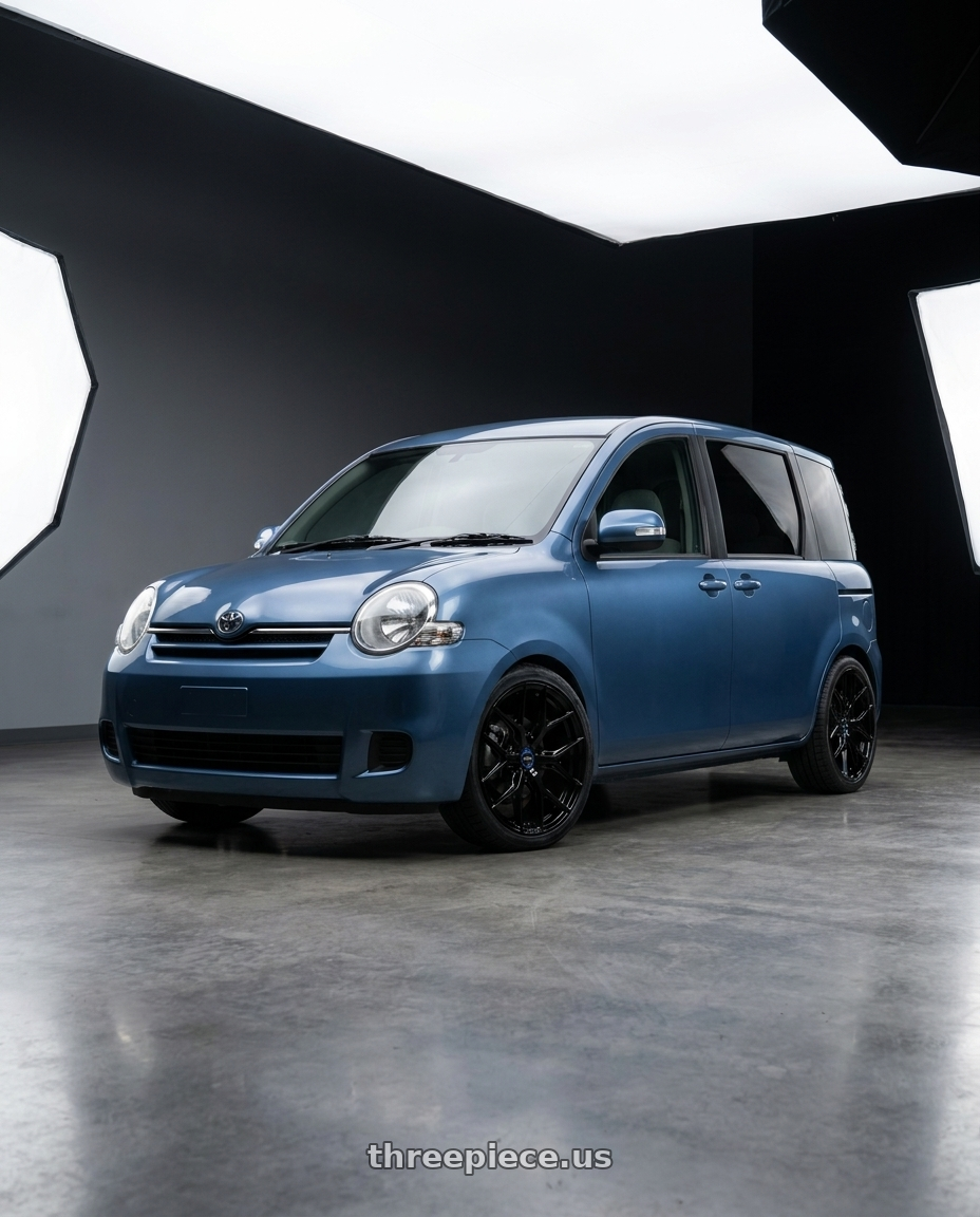 2006 Toyota Sienta with VOSSEN HF6-4 6X139.7 18x9 +0 GLOSS BLACK wheels
