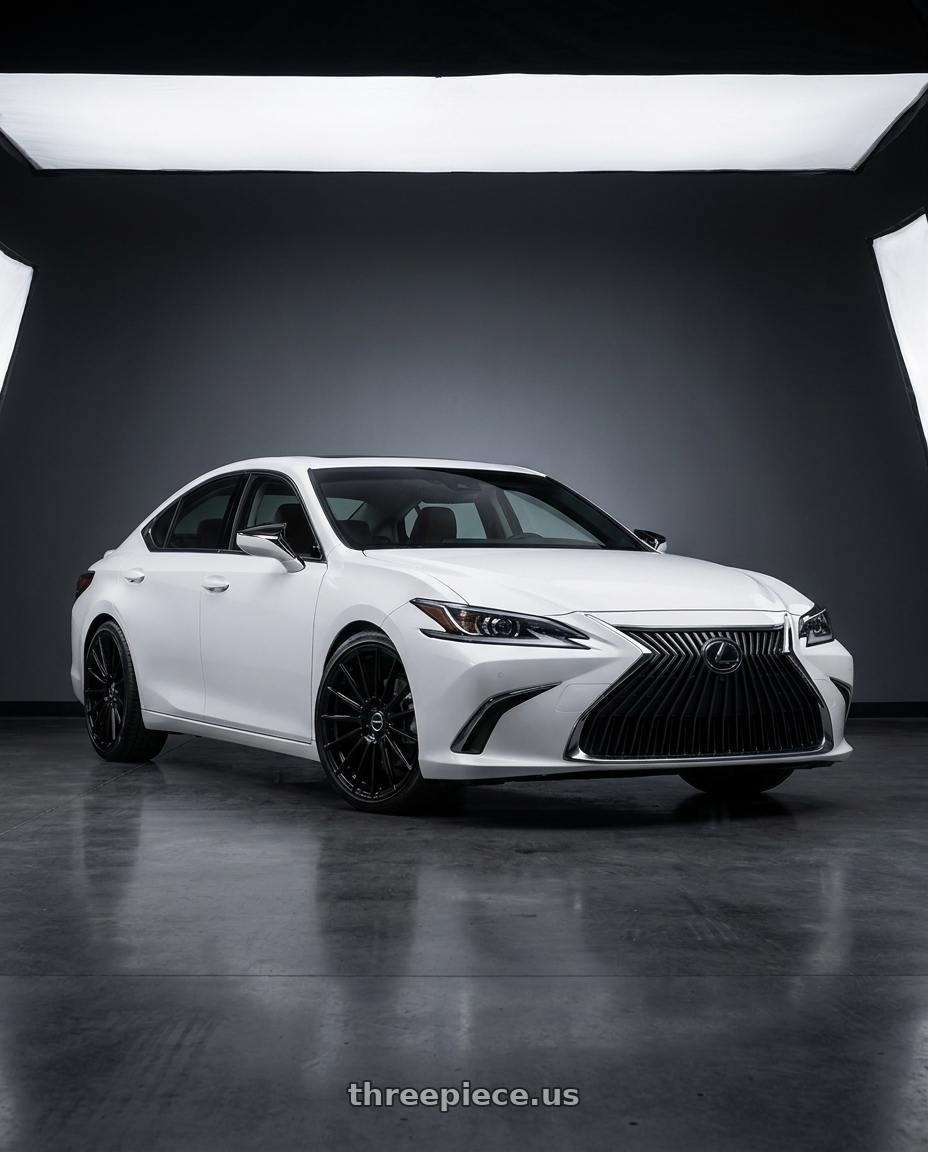 2027 LEXUS ES500e with VOSSEN HF-8 6X139.7 24x10 +25 GLOSS BLACK wheels