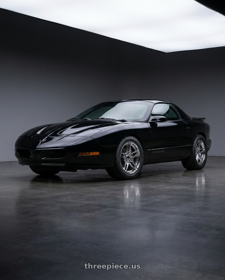 1993 Pontiac firebird formula with OE Wheels CV31 5x120.65 17x11+50 Chrome wheels