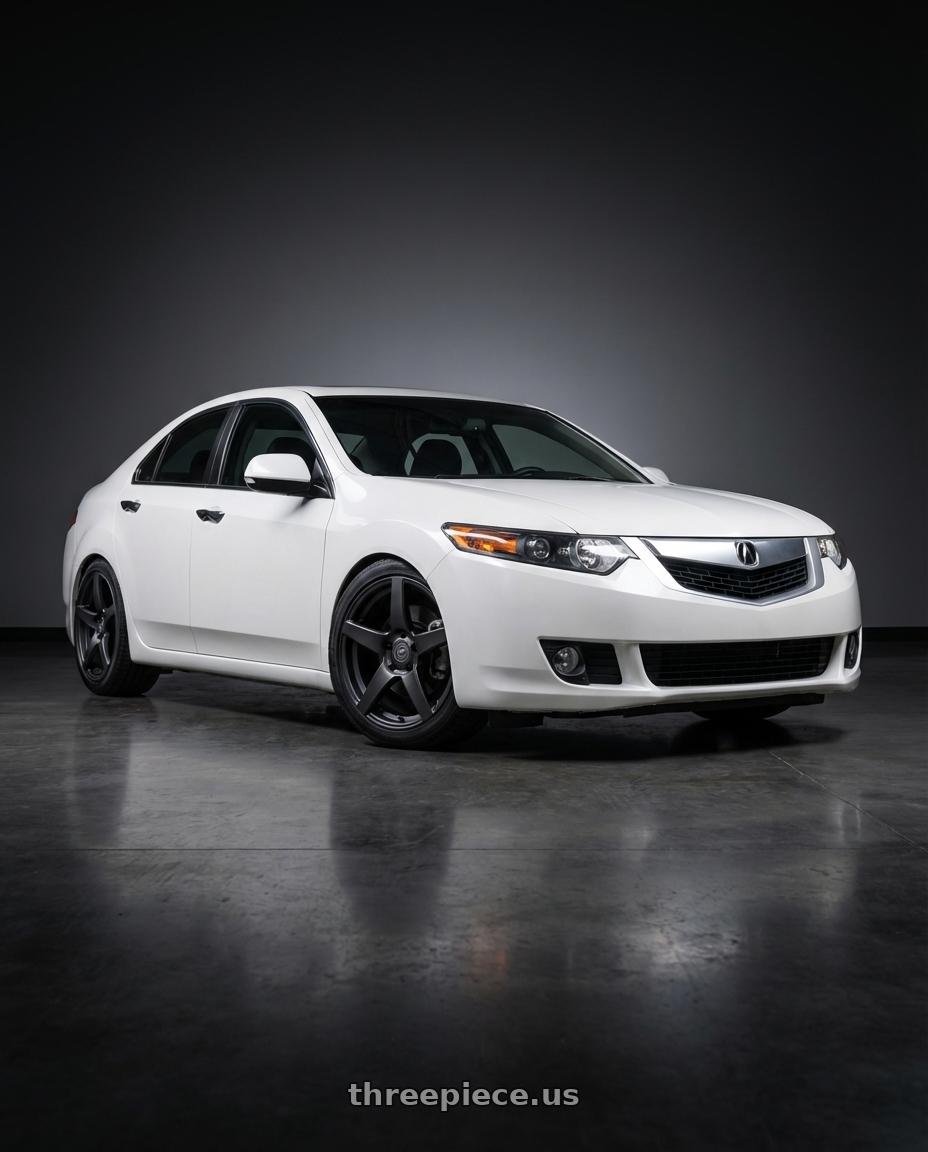 2013 Acura TSX with Forgestar CF5 5x114.3 18x9 +35 Satin Black wheels