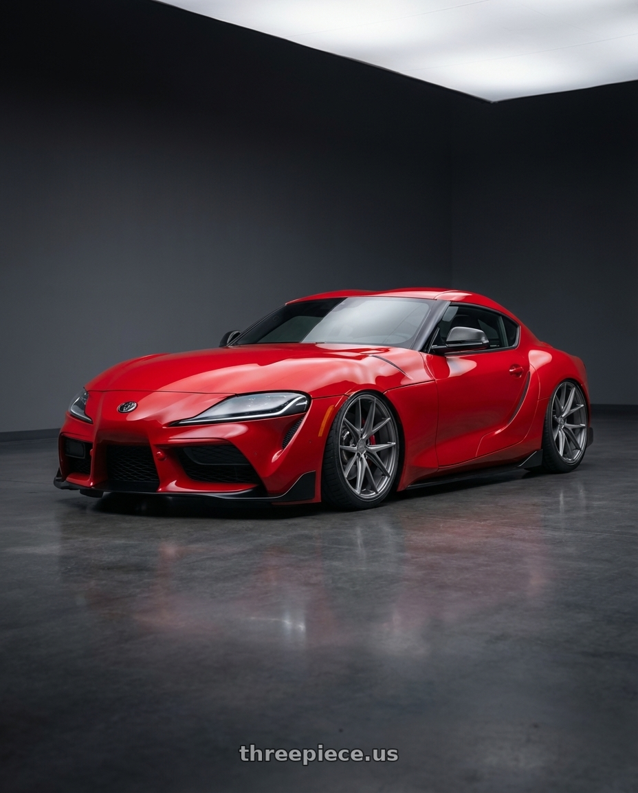 2023 Toyota GR Supra with Niche 1PC M116 MISANO 5X112 19X8.5 +25 MATTE GUN METAL wheels