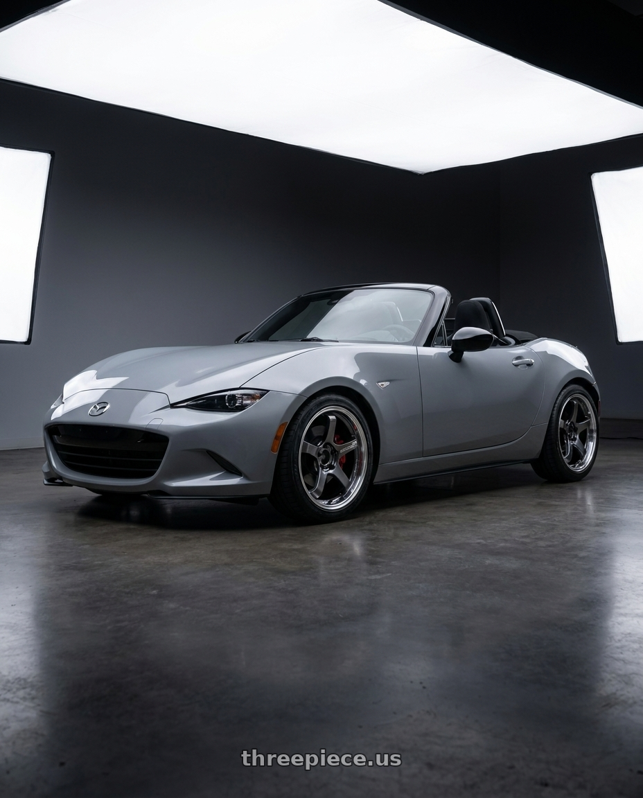 2026 Mazda MX-5 Club with Advan Racing GT BEYOND 4x100 17x8.0 +35 MACHINING & HYPER PLATINUM BLACK wheels