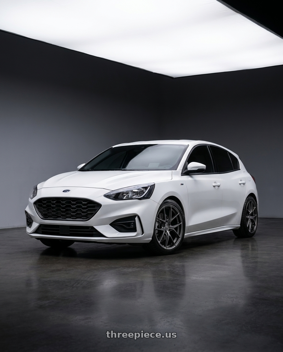 2020 FOCUS LOMMEL  with Avant Garde Wheels F53R BLANK 19x9.5 +BLANK Dark Graphite Metallic wheels