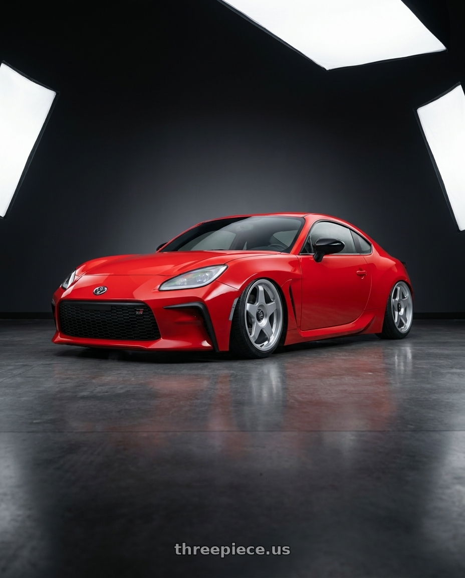2024 Toyota GR86 with fifteen52 CHICANE 5x114.3 / 5x100 18x8.5 +35 SPEED SILVER (GLOSS SILVER) wheels