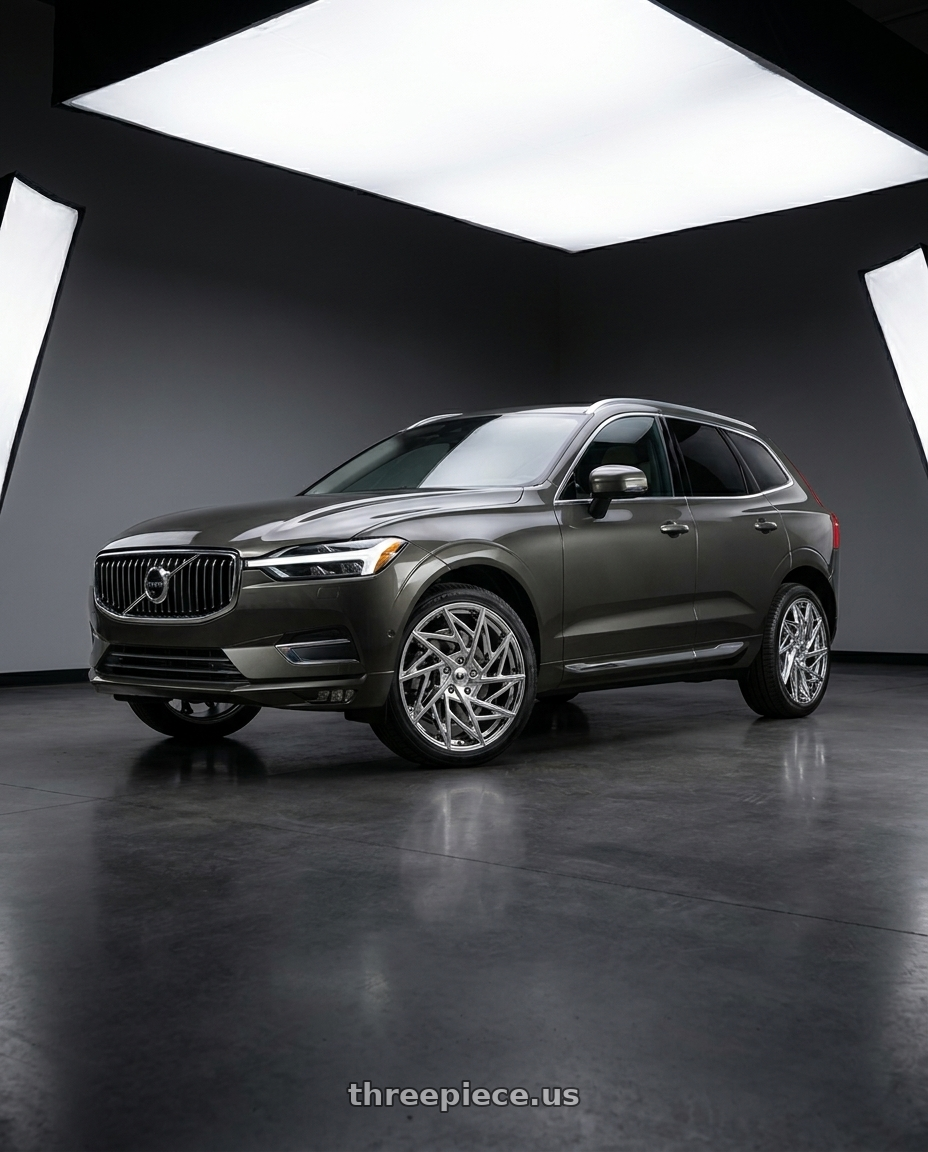 2022 volvo XC60 Inscription with Mazzi Freestyle 377 5x108 20x8.5+35 Chrome wheels