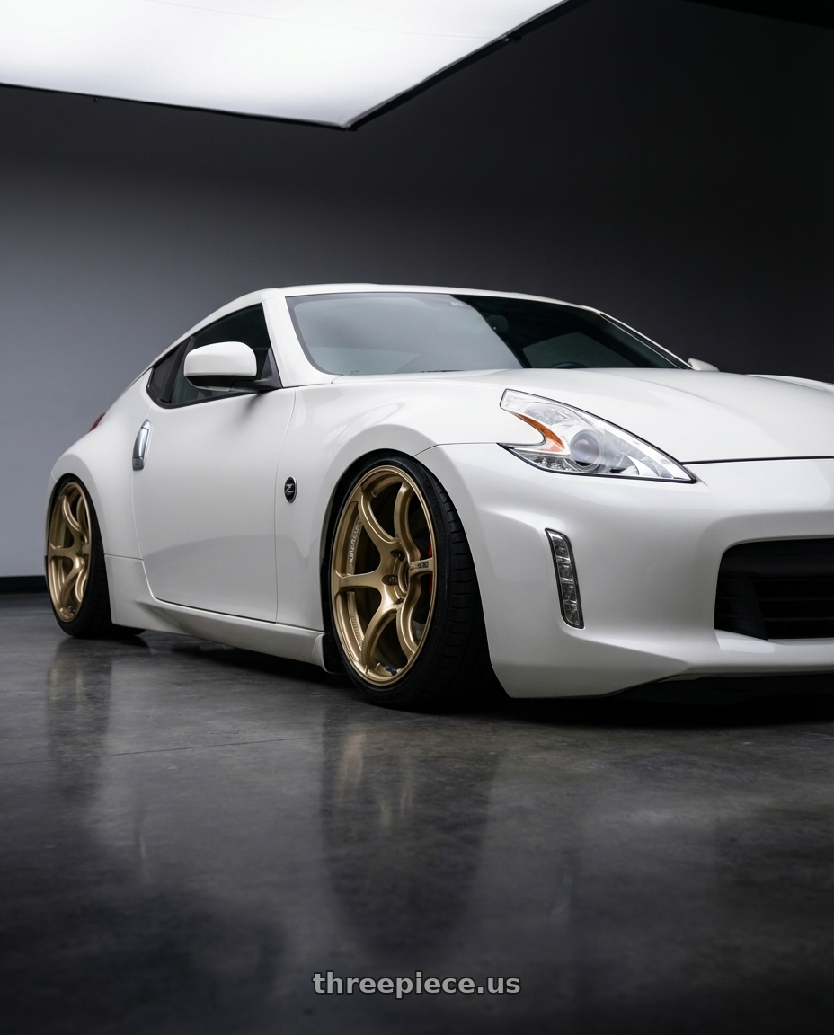 2019 Nissan 370Z with Advan RGIII 5x114.3 19x9.0+35 Gold wheels