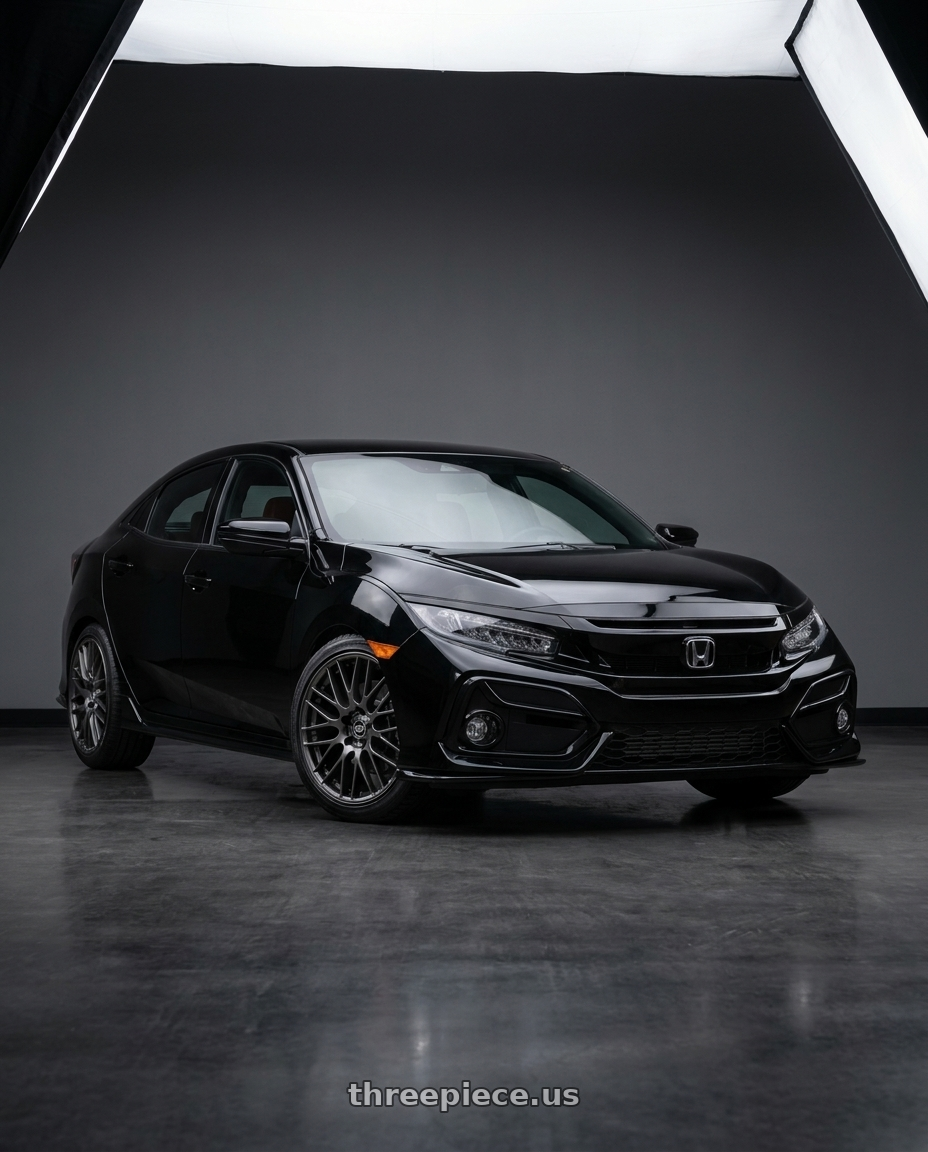 2021 Honda Civic Type R with Enkei EKM3 442 5x120 18x8+42 Gun Metal wheels