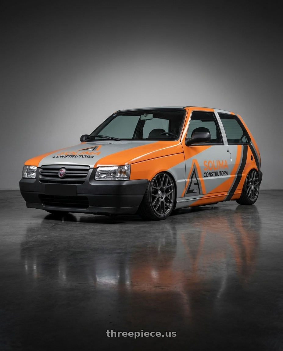 2011 FIAT UNO ADESIVADO with TSW NURBURGRING 5X114.3 17X7.5 +45 MATTE GUNMETAL wheels