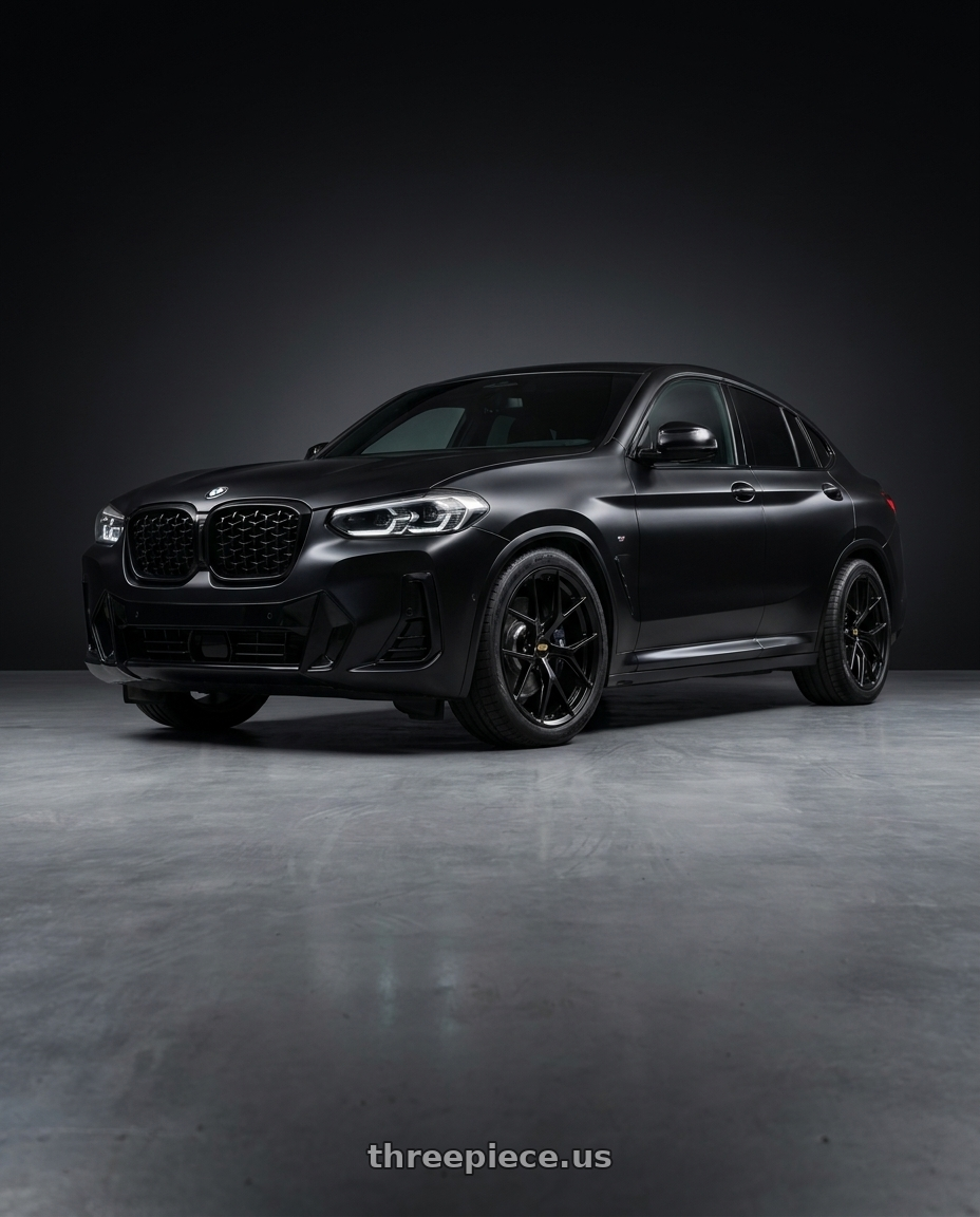 BMW X4 2025 with BBS FI-R 5x112 20x11.5+40 Satin Black wheels