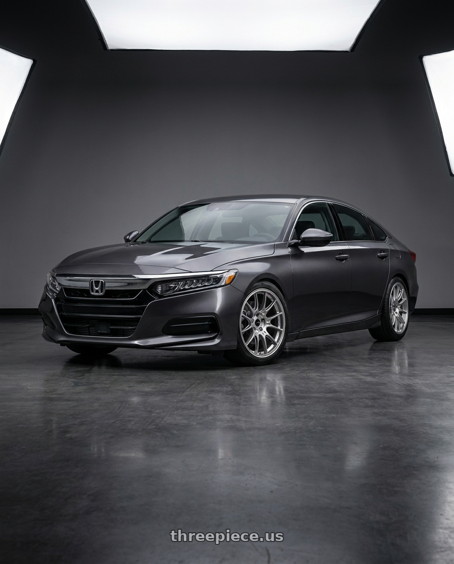 2019 honda accord lx with Enkei GTC02 5x114.3 18x9.5+15 Hyper Silver wheels