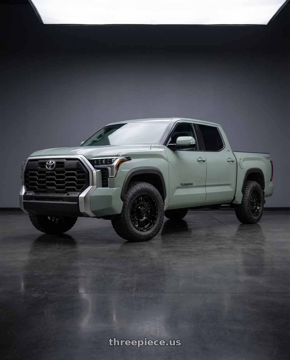 2024 Toyota Tundra with Gear Off Road 713B 6x139.7 20x9 +10 Gloss Black wheels