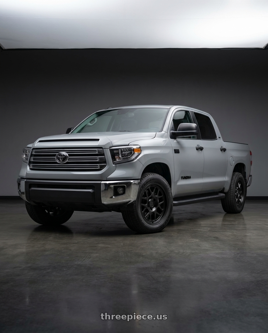 2021 Toyota Tundra 1794 Edition with KMC KM717 BULLY OL 5X150 17X8.5 +0 SATIN BLACK wheels
