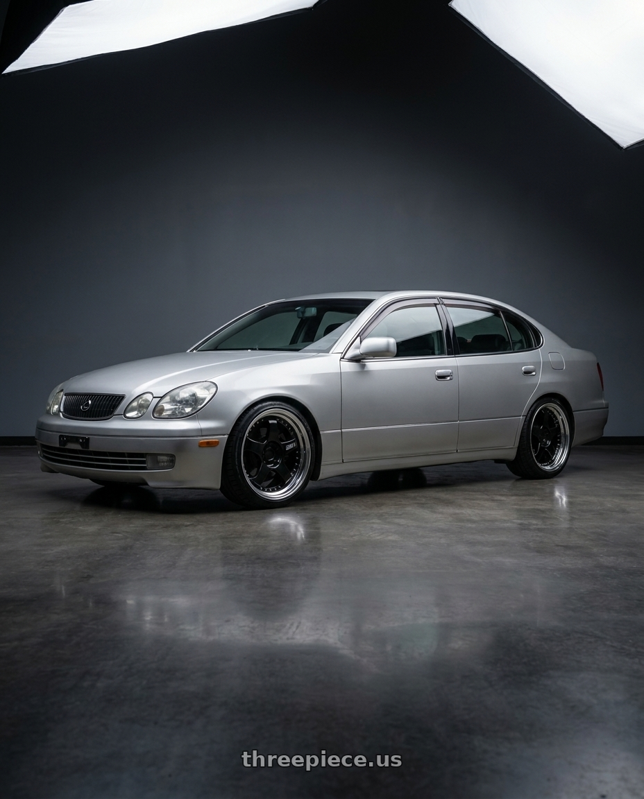 2001 lexus gs300 with SSR Professor SP1 5x114.3 18X9.5+35 MD Disk Black wheels