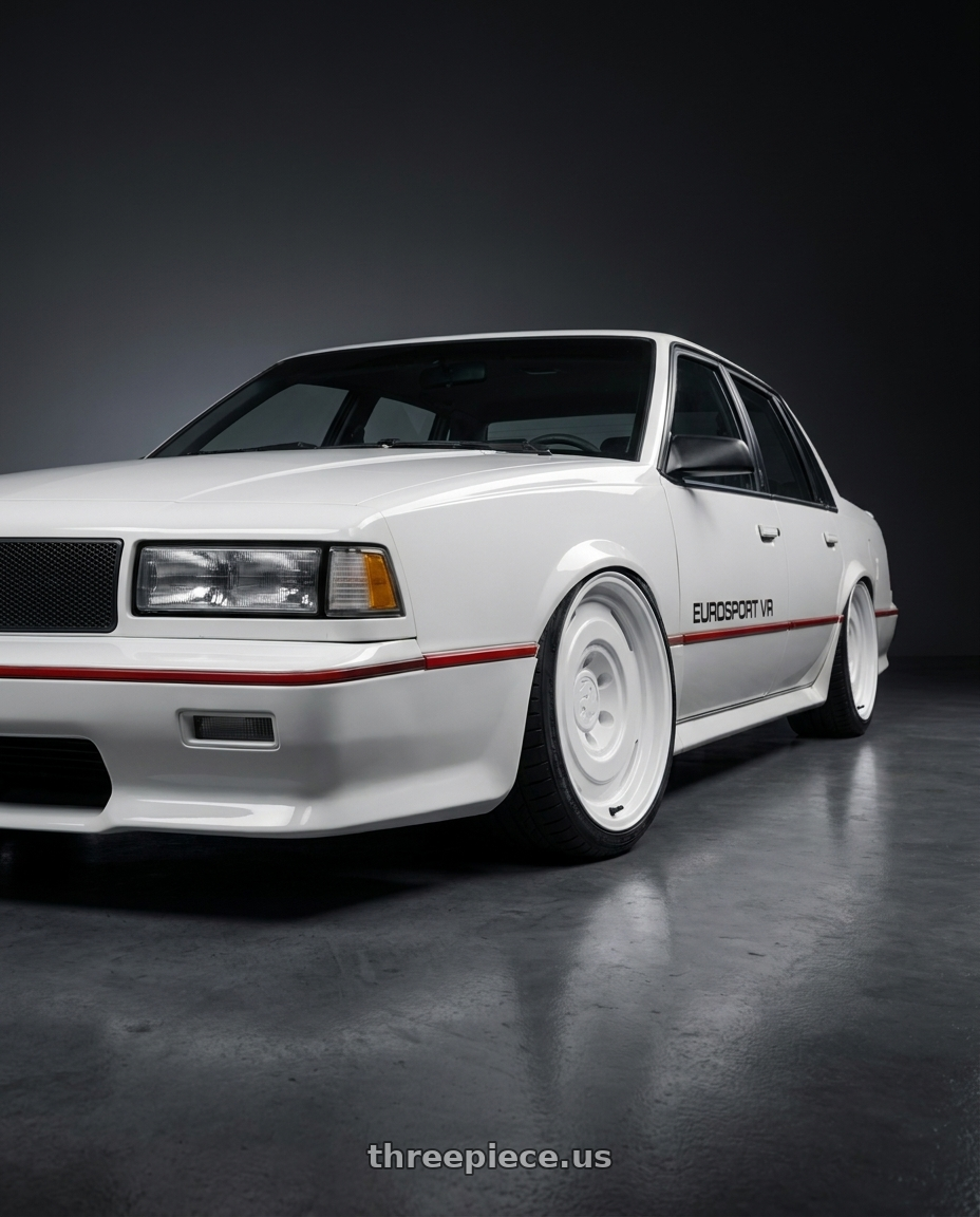 1987 Chevrolet Celebrity Eurosport VR with fifteen52 ANALOG HD 6x139.7 17x8.5 +0 CLASSIC WHITE (GLOSS WHITE) wheels