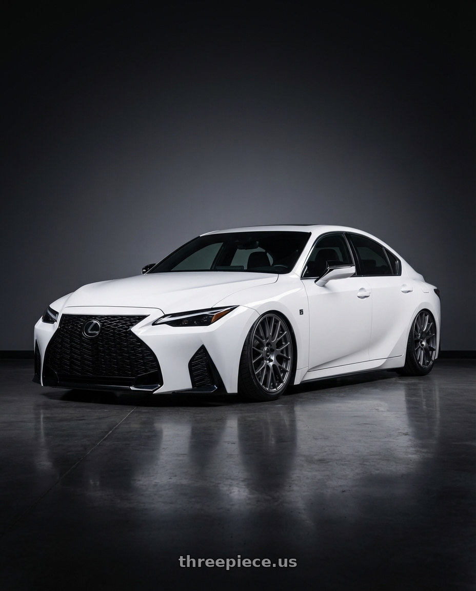 2024 Lexus IS 350 with Ssr Gtv04 5x114.3 19×8.5x8.5+45  METALLIC GRAY wheels