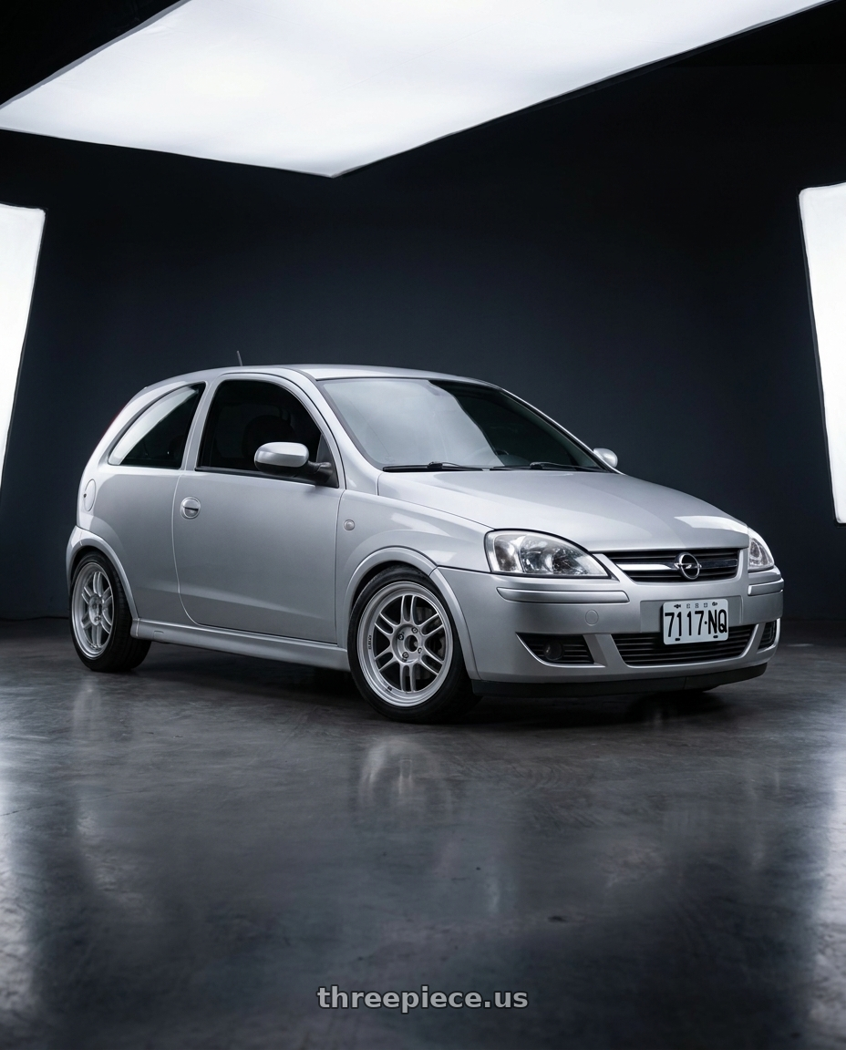 2005 OPEL Corsa C gsi with Enkei RPF1 4x100 16x8+38 Silver wheels