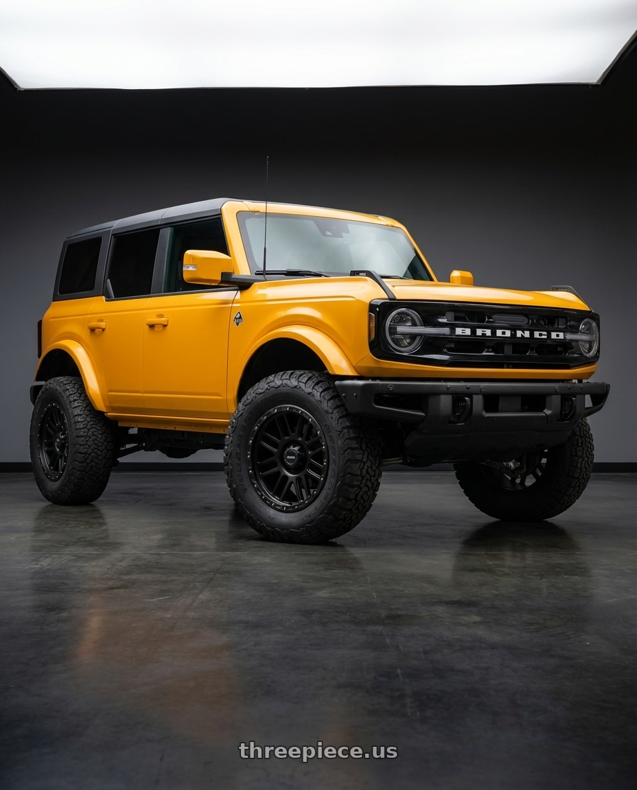2024 Ford Bronco with Vision Off-Road 111 Nemesis 6x139.7 20x9+0 Matte Black wheels