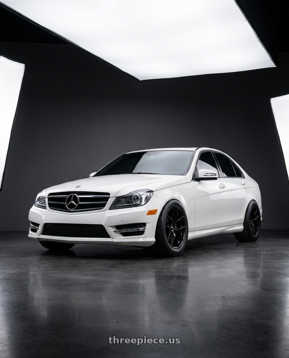 2013 W204 c250 with BBS FI-R CL 20x9.0+52 Satin Black wheels