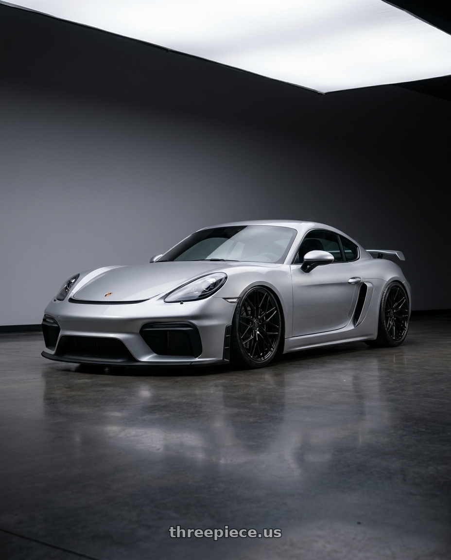 2023 718 Gt4 with Avant Garde Wheels M520R 5X112 19x9.5 +40 Gloss Black wheels