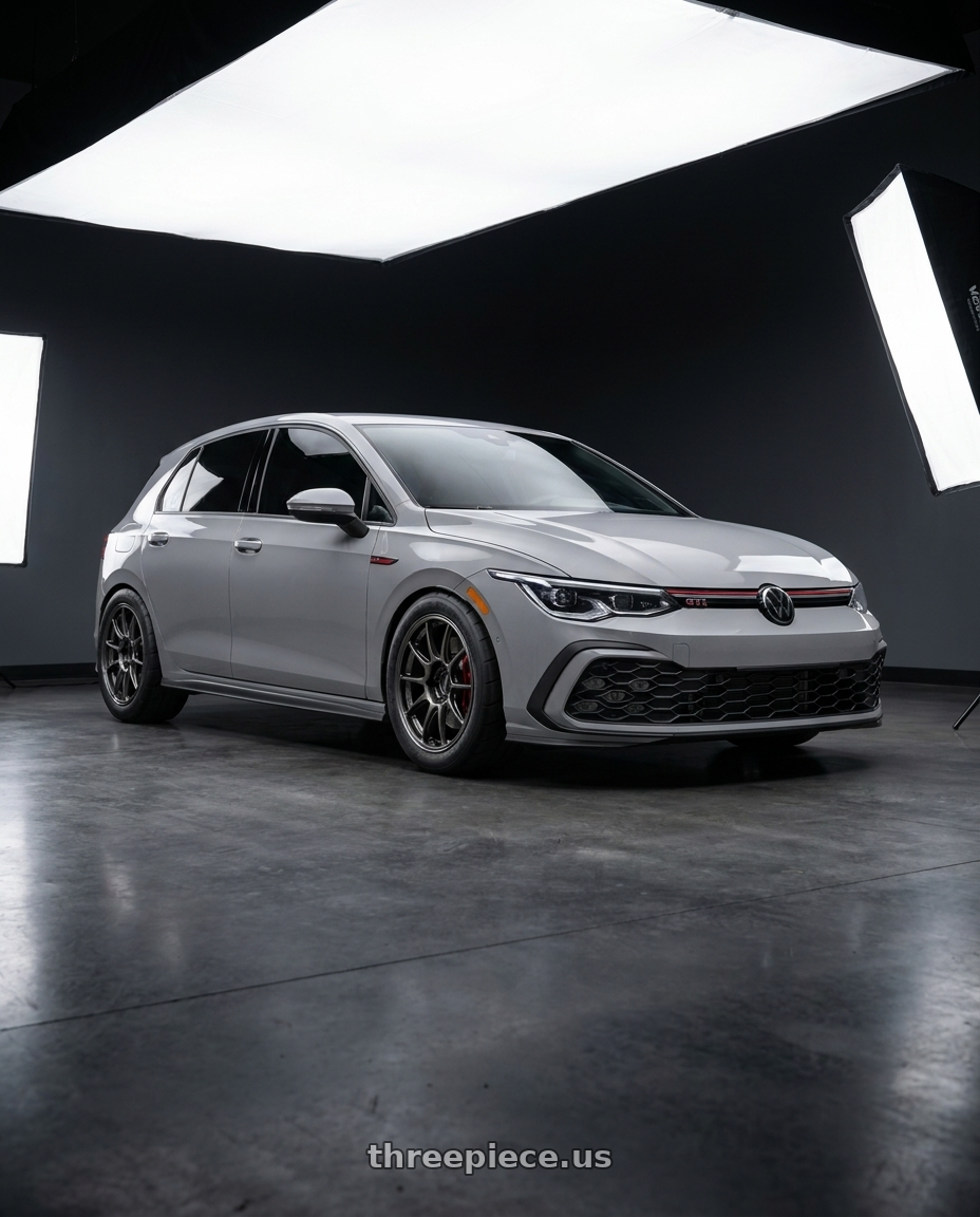 2024 Volkswagen GTI s moonstone with WedsSport TC105X Forged 5x112 18x8.5+43 Face 1 / EJ-TI wheels