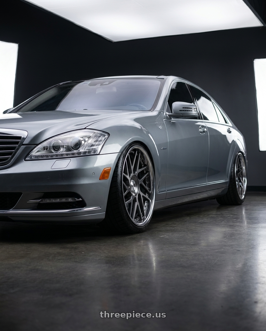 2012 Mercedes S550 with Leon Hardiritt Geist 21x11.0+42 Super Low Disk wheels