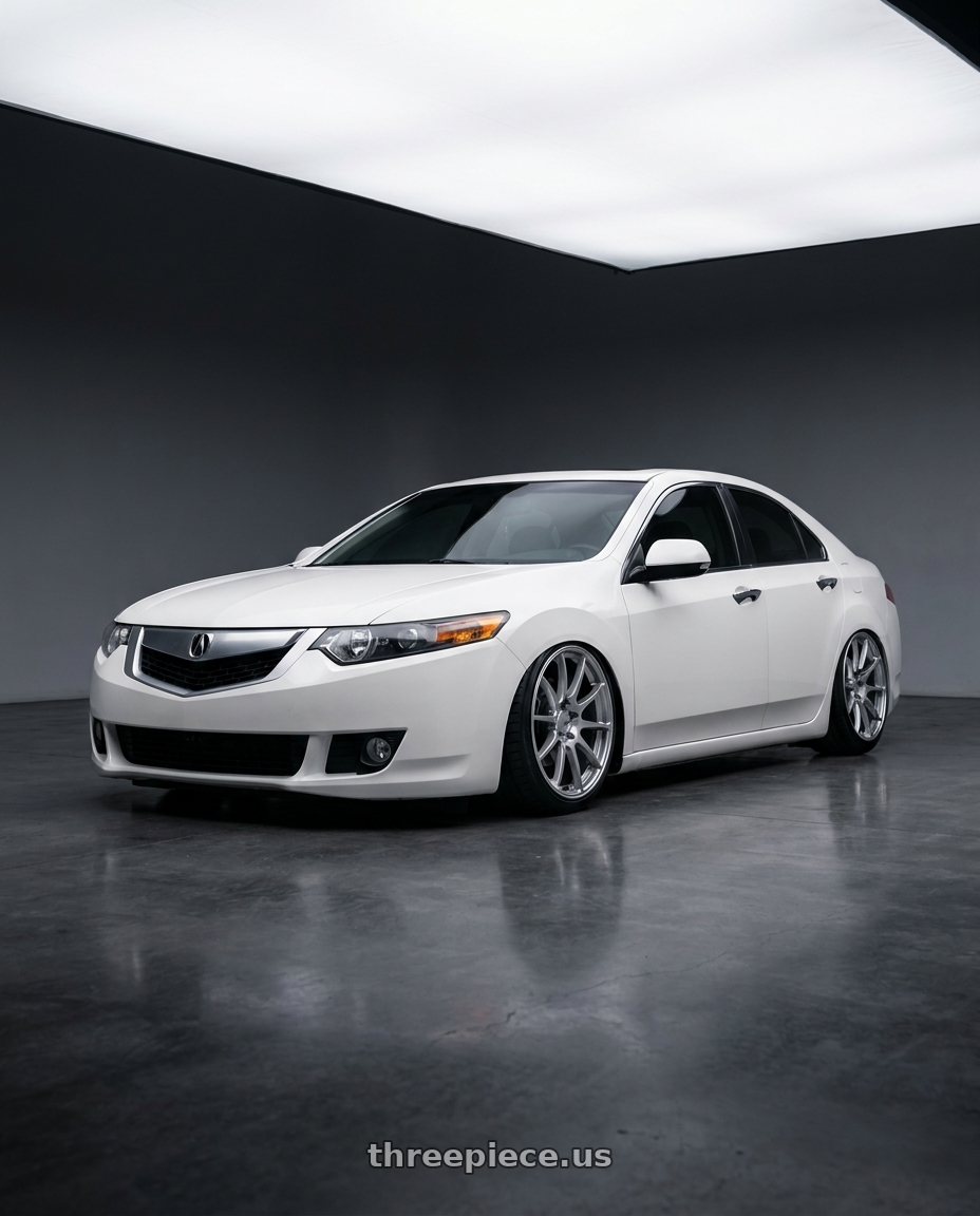 2013 Acura TSX with Ssr Gtv02 5x114.3 18x8.5+40  GLARE SILVER wheels