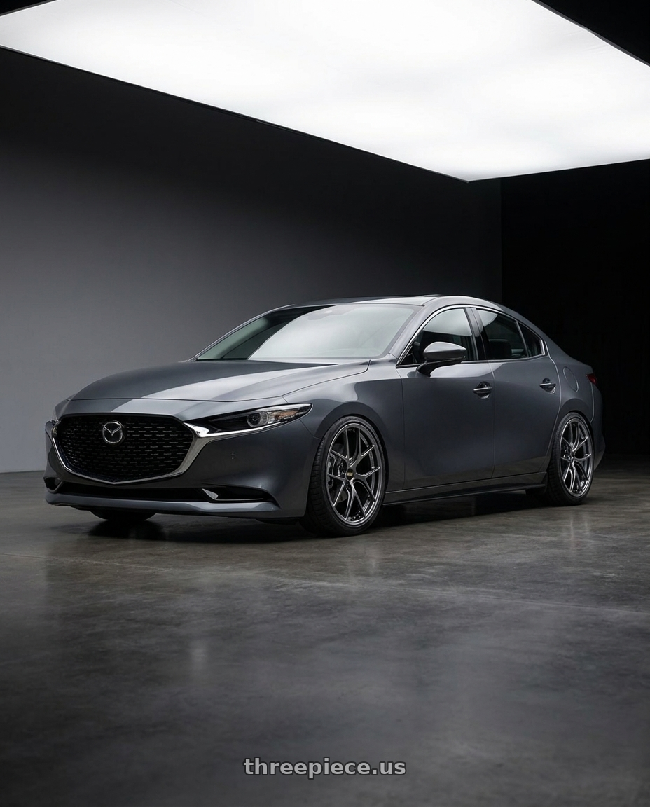 2024 Mazda3 Sedan with BBS RI-D 5x108 19x9 +28 Diamond Black wheels