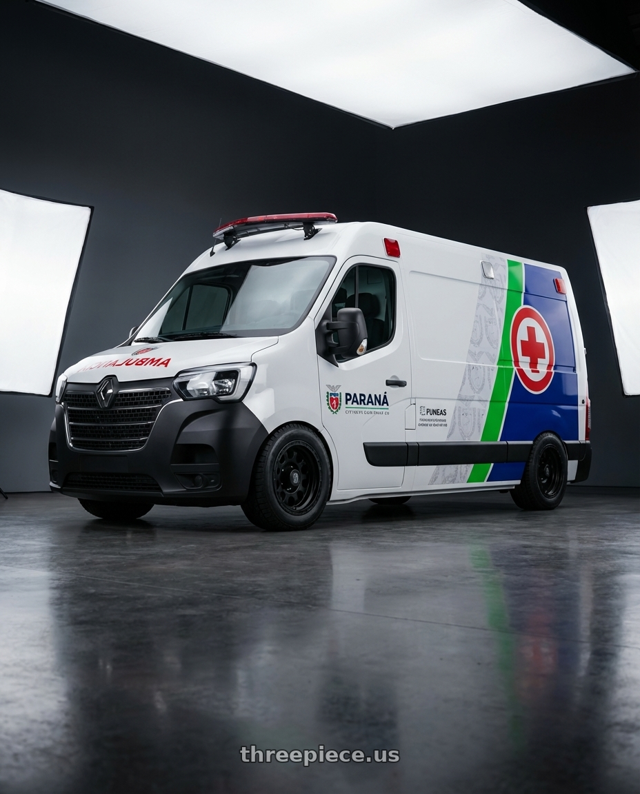 renault master 2021 adesivada with XD XD122 ENDURO 5X114.3 15X9 -12 MATTE BLACK wheels