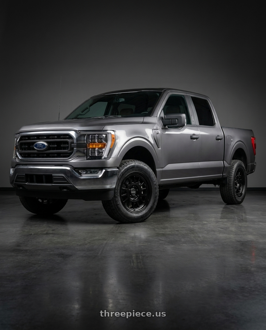 2021 Ford F-150 XL with Method Race Wheels 318B 6X135 17x8.5 +0 GLOSS BLACK wheels
