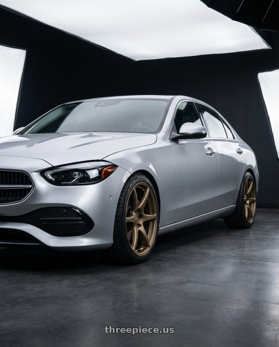 2022 Mercedes-Benz C-Class W206 with Kansei K11B Tandem 5X112 19x10.5 22 Bronze wheels