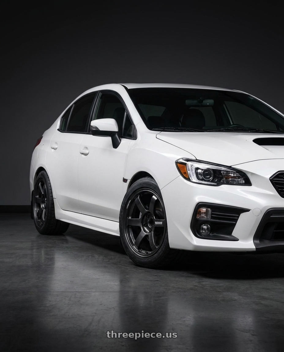 2019 Subaru WRX Limited with Volk Racing TE37 Saga S-Plus 5x100 18x7.5+48 Diamond Dark Gunmetal wheels