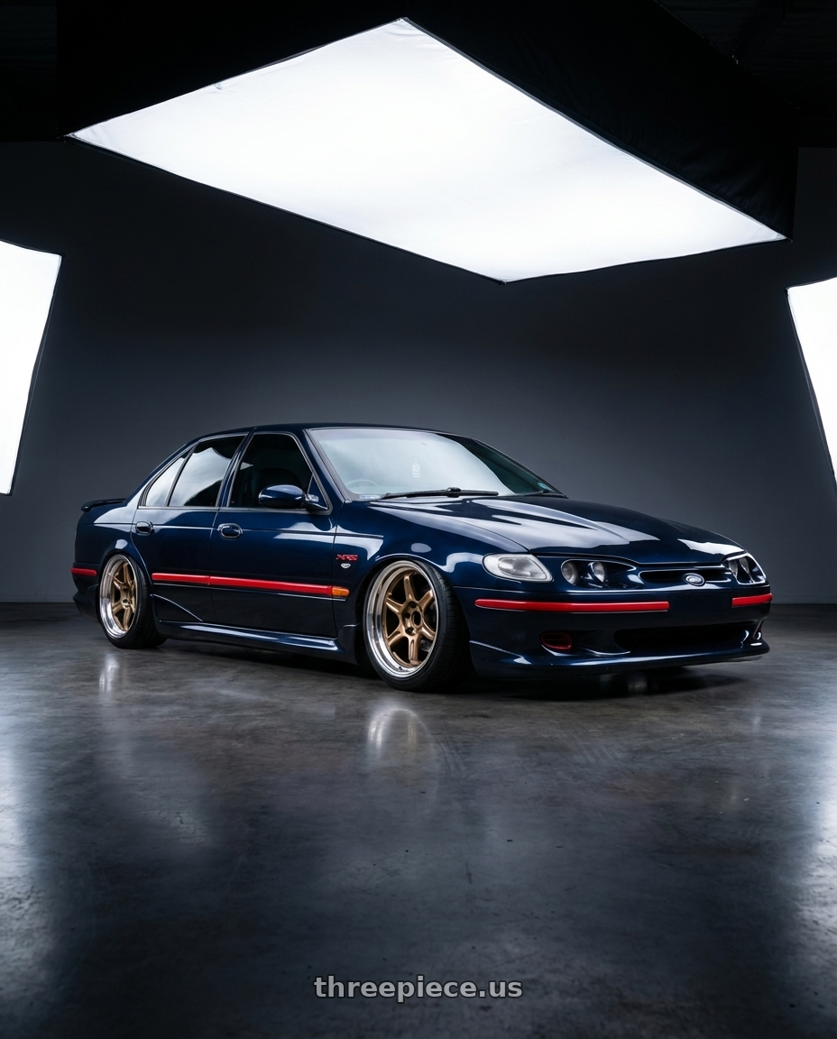 1997 ford falcon with Volk Racing 21C SPEC-SR 5x114.3 18x10.5 +15 SHINING BRONZE METAL / RIM DC wheels