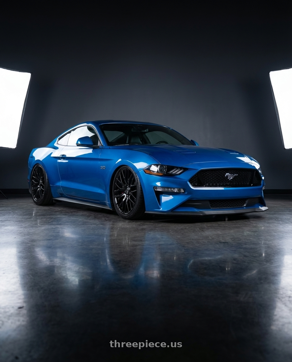 2022 Ford Mustang GT with Forgestar CF10 5x114.3 20x9.5 +29 Gloss Black wheels