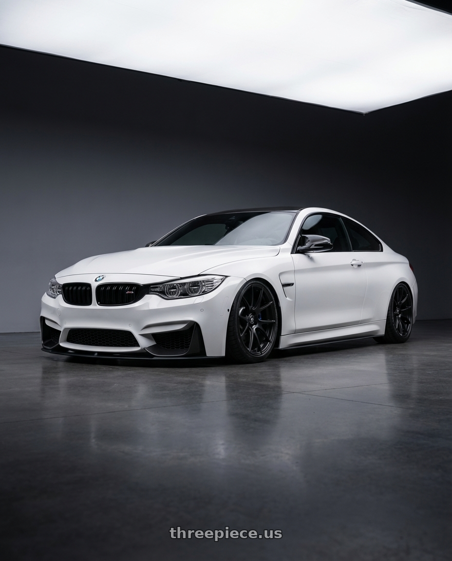 2018 BMW M4 F82 with Forgestar CF5V 5x120 19x9 +38 Satin Black wheels