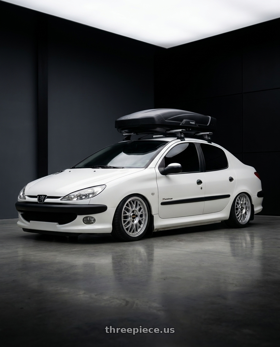 2011 Peugeot 206 SD with BBS RG-F 4x100 16x7.0+35 Brilliant Silver wheels