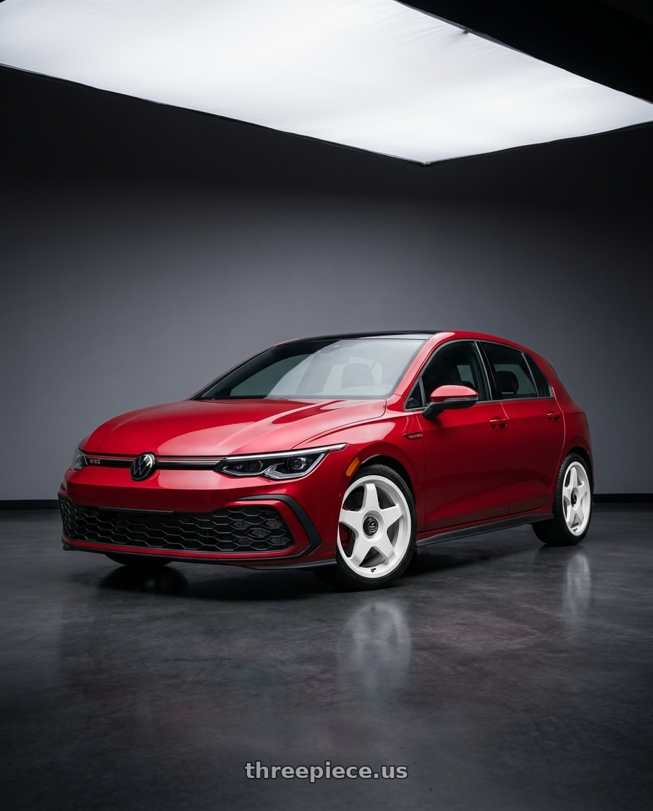 2024 Volkswagen GTI with fifteen52 CHICANE 5x114.3 / 5x100 18x8.5 +35 RALLY WHITE (GLOSS WHITE) wheels