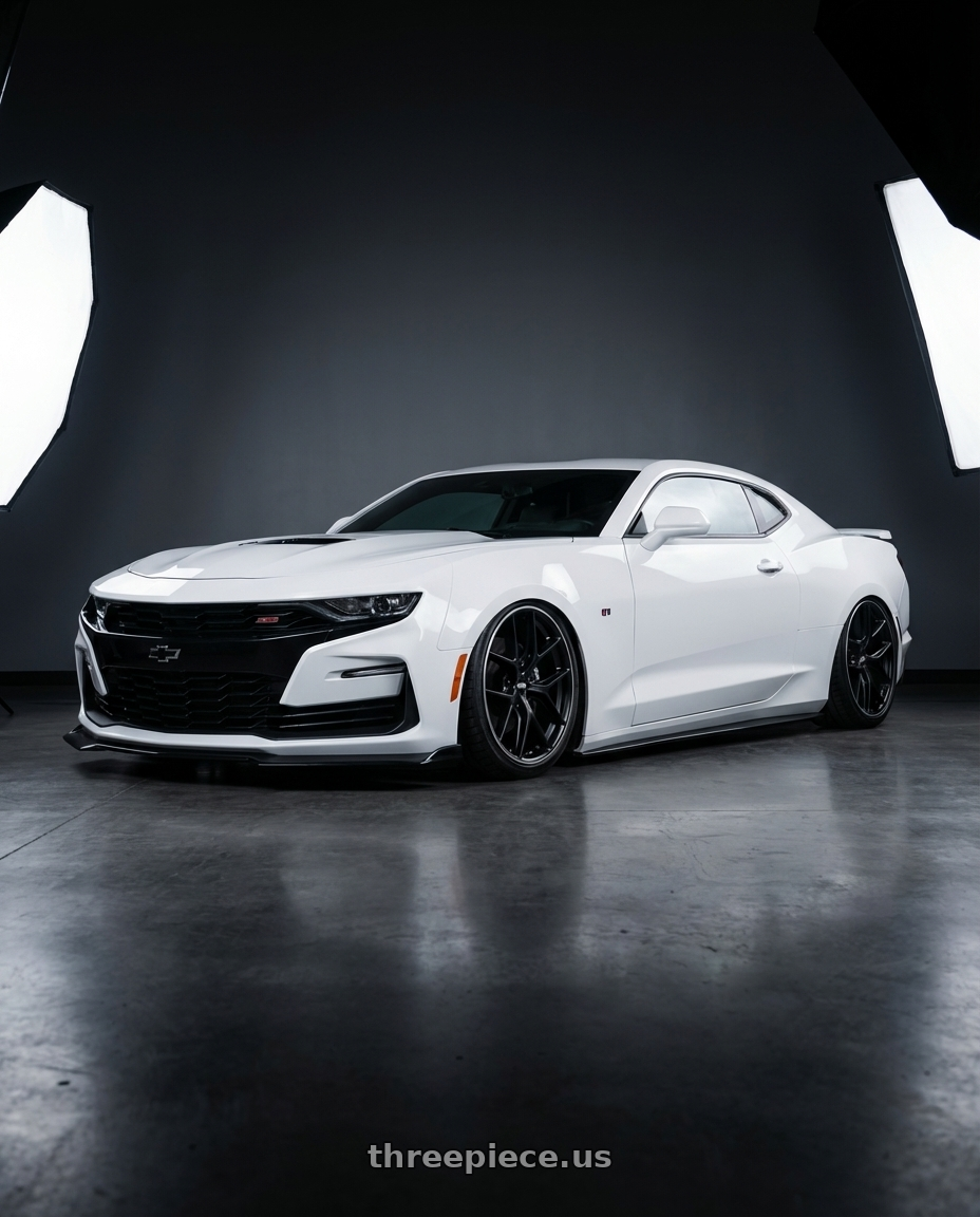 2022 Chevrolet Camaro with BBS CC-R 5x120 20x10.5+35 Satin Black wheels