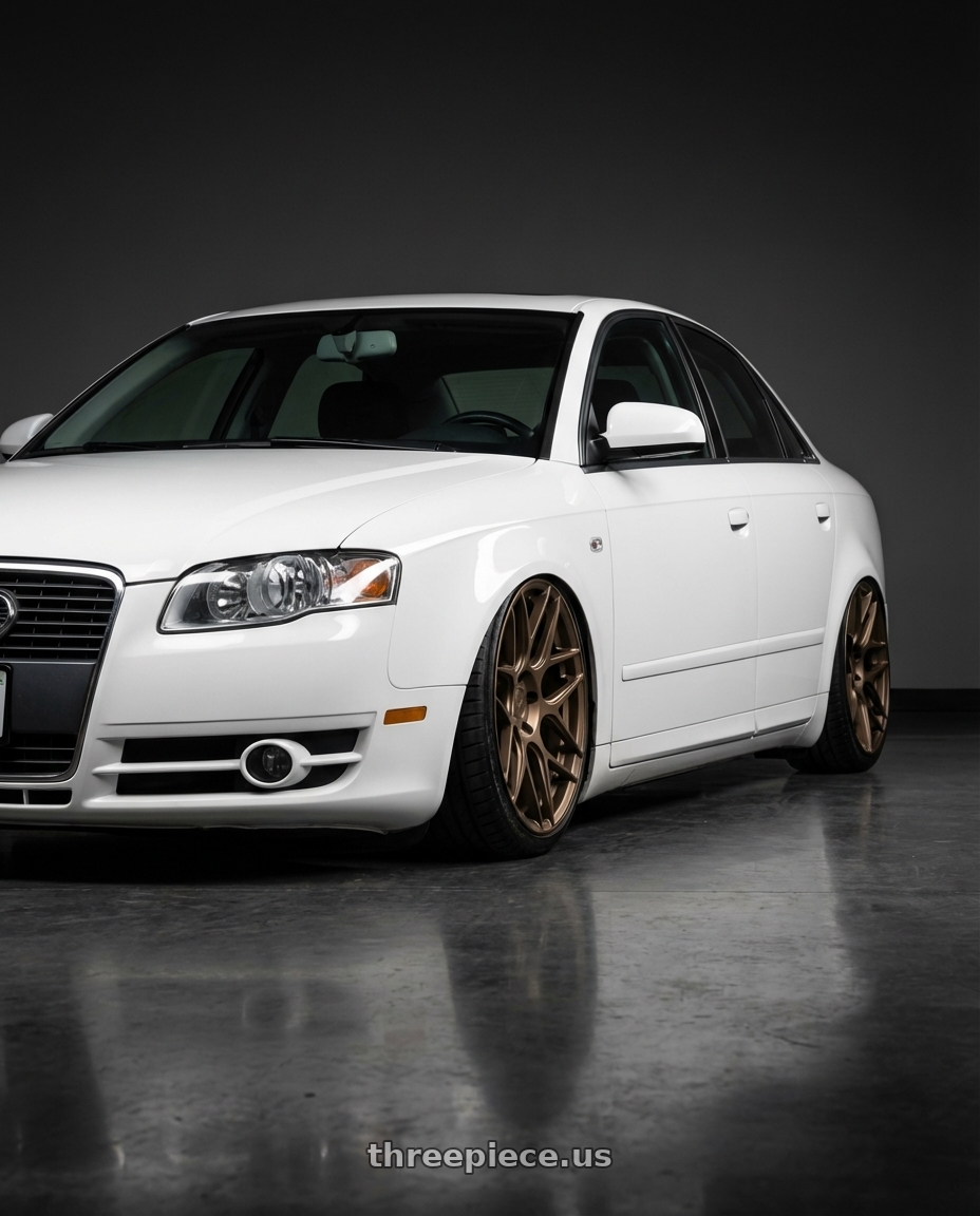 2010 Audi A4 B7 with Aodhan AFF2 5x112 19x9.5+35 Matte Bronze wheels