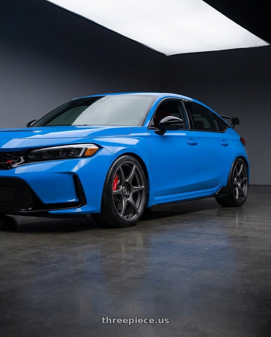 2024 Honda Civic Type R with Kansei K11G Tandem 5X120 19x10.5 22 Gunmetal wheels