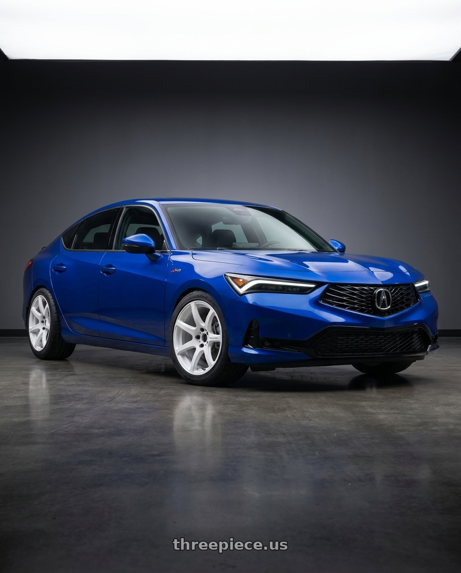 2023 Acura integra aspec with Work Emotion T7r 5x100 18x9.5 +38 White wheels