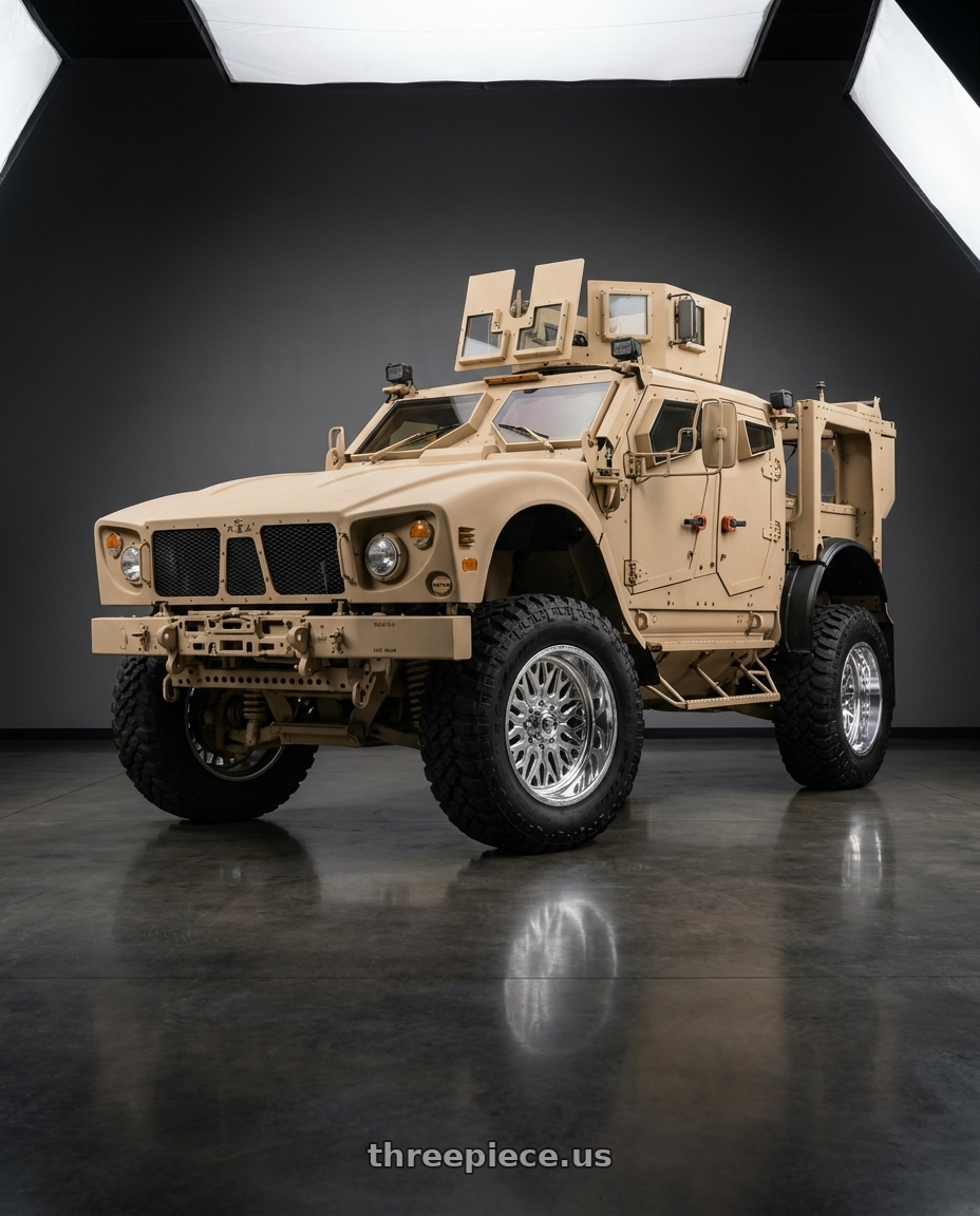 2020 Oshkosh m-atv with Fuel Forged FF109 8x180 20x12 -40 POLISHED wheels