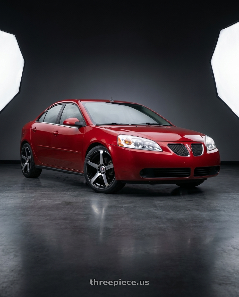 2008 Pontiac G6 GT with Spec-1 SPT-32 5x110/5x114.3 17x8 +42 Gloss Black & Machined wheels