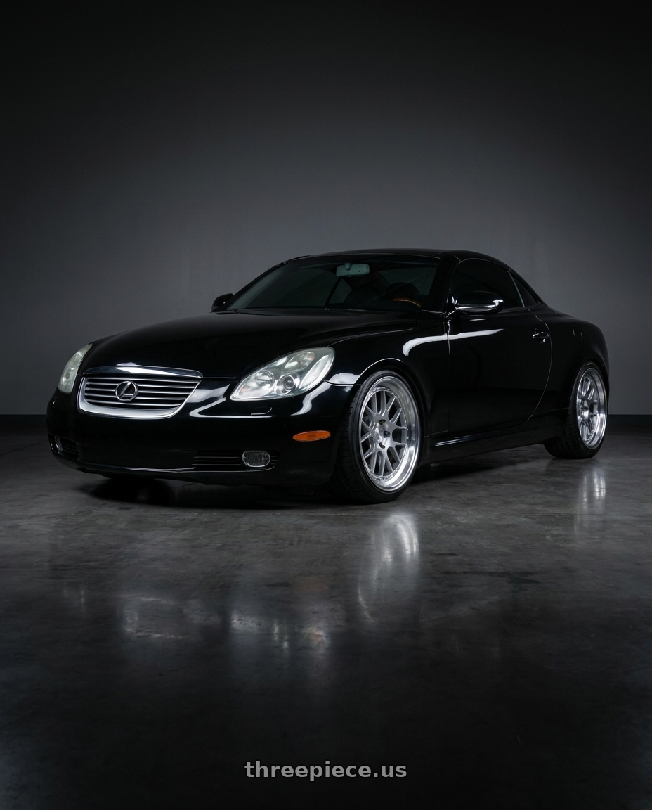2005 lexus sc430 with Aodhan DS06 5x114.3 18x9.5+30 Silver w/Machined Face wheels